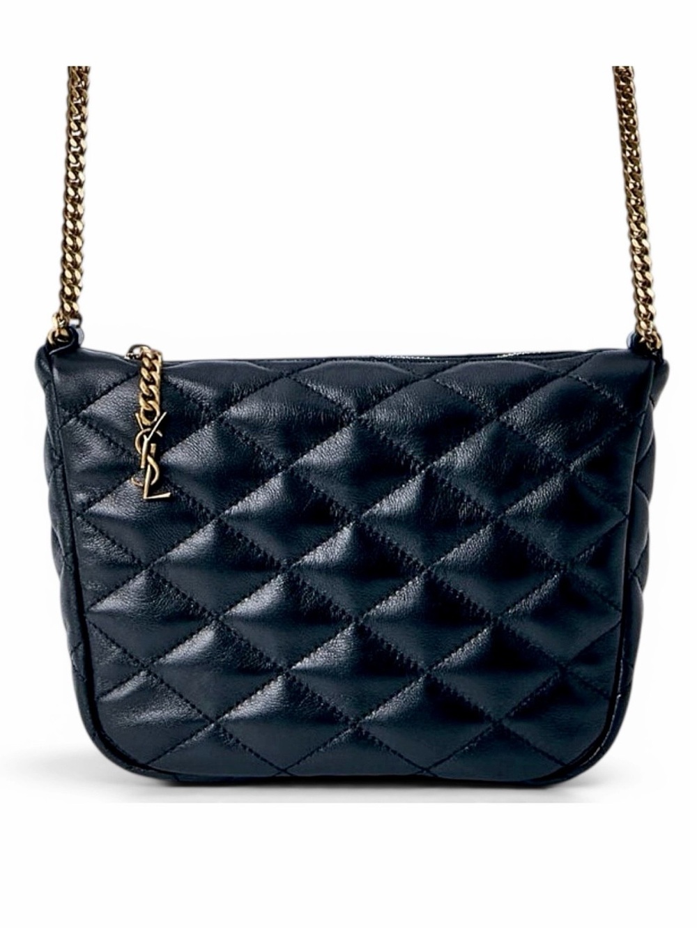 SAINT LAURENT monogram quilted leather chain bag